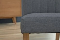 Chaise NORDRUP Tissu Gris/naturel -Magasin De Meubles 142851