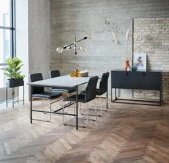 Table TERSLEV 80x140 Béton -Magasin De Meubles 143748 2