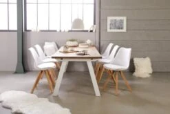 Chaise BLOKHUS Blanc/naturel -Magasin De Meubles 144596