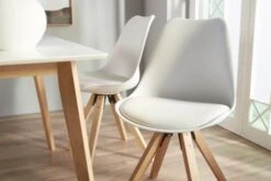 Chaise BLOKHUS Blanc/naturel -Magasin De Meubles 147329