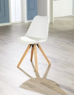 Chaise BLOKHUS Blanc/naturel -Magasin De Meubles 147332