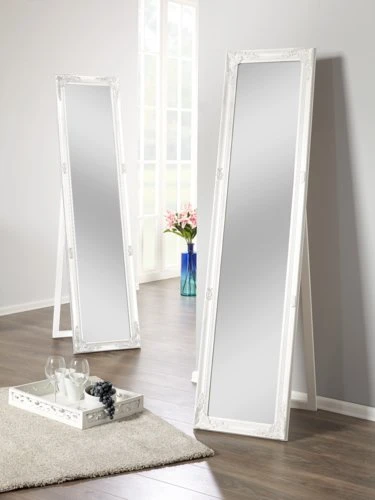 Miroir Sur Pied NORDBORG 40×160 Blanc 2 Miroir Sur Pied NORDBORG 40×160 Blanc – Image 2