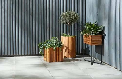 Bac à Fleurs MYRHAUK Ø34xH50 Bois 2 Bac à Fleurs MYRHAUK Ø34xH50 Bois – Image 2