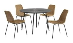 Table De Jardin RANGSTRUP Ø110 Noir/noir -Magasin De Meubles 150051