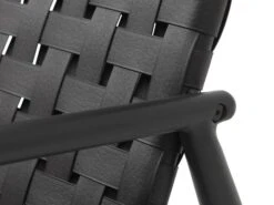 Fauteuil Lounge EDDERUP Noir -Magasin De Meubles 150250