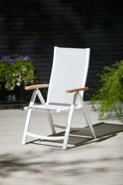 Chaise Inclinable SLITE Blanc -Magasin De Meubles 155412