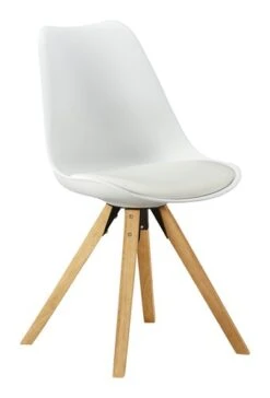 Chaise BLOKHUS Blanc/naturel