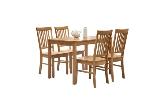 JEGERUP L115 Table Chêne + 4 JELS Chaises Chêne 1 JEGERUP L115 Table Chêne + 4 JELS Chaises Chêne