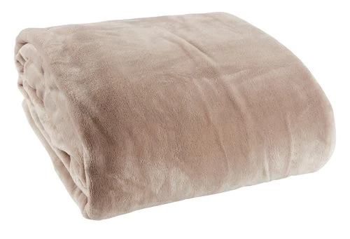 Plaid GULSKOLM 220x240 Polaire Taupe 1 Plaid GULSKOLM 220x240 Polaire Taupe