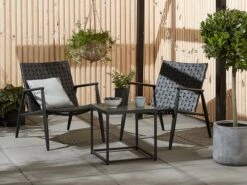 Fauteuil Lounge EDDERUP Noir -Magasin De Meubles 160325