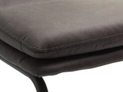Chaise ULSTRUP Tissu Gris Anthracite/noir -Magasin De Meubles 162102