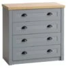 Commode 4 Tiroirs MARKSKEL Gris