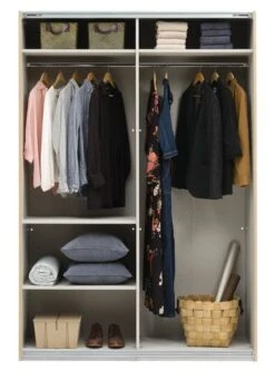 Armoire SALTOV 150x222 Chêne/noir -Magasin De Meubles 162309