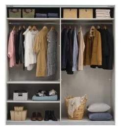 Armoire SALTOV 204x222 Blanc -Magasin De Meubles 162313