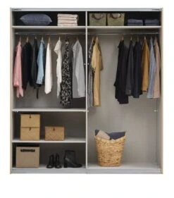 Armoire SALTOV 204x222 Chêne/noir -Magasin De Meubles 162317