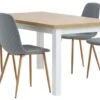 MARKSKEL L150/193 Table + 4 JONSTRUP Bleu Clair
