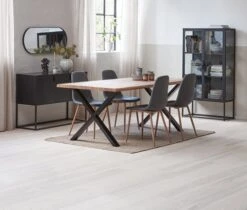 Buffet VIRUM 3 Portes Noir -Magasin De Meubles 164010