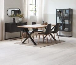 Buffet VIRUM 3 Portes Noir -Magasin De Meubles 164011