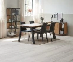 Vitrine TRAPPEDAL Chêne/noir -Magasin De Meubles 165007