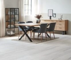 Royal Oak Buffet SANDBY 2 Portes + 3 Tiroirs Chêne Naturel/noir -Magasin De Meubles 165015 1