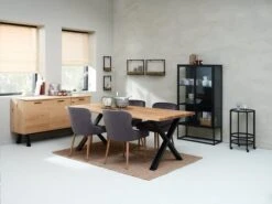 Vitrine VIRUM 2 Portes Noir -Magasin De Meubles 165020 2