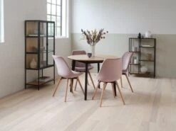 Étagère TRAPPEDAL 5 Tablettes Chêne/noir -Magasin De Meubles 165114