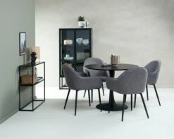 Vitrine VIRUM 2 Portes Noir -Magasin De Meubles 165165