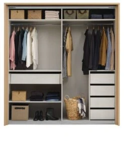 Armoire SALTOV 204 A/cadre+lot Accessoires Chêne