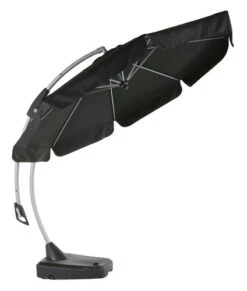 Parasol Déporté HAUGESUND Ø300 Noir -Magasin De Meubles 16529