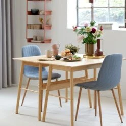 Chaise JONSTRUP Bleu Clair/chêne -Magasin De Meubles 166689