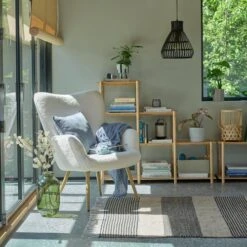 Fauteuil HUNDESTED Blanc Cassé -Magasin De Meubles 166754 1