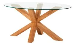 Royal Oak Table Basse AGERBY 60x100 Verre/chêne