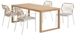 Table De Jardin EBBESKOV L90xL196 Teck -Magasin De Meubles 176998