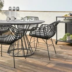 Chaise ILDERHUSE Noir -Magasin De Meubles 180549