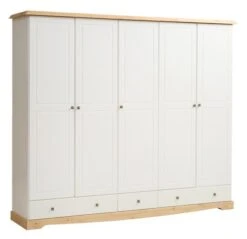 Armoire ROLD 251×216 Blanc/pin