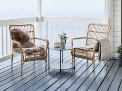 Fauteuil Lounge BIRKEMOSE Naturel -Magasin De Meubles 182258