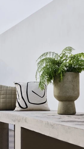 Cache-pot SOLVI Ø25xH40cm Vert 2 Cache-pot SOLVI Ø25xH40cm Vert – Image 2