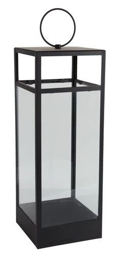 Lanterne HJALDE L20xL20xH65cm Noir
