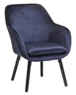 Fauteuil UDSBJERG Velours Bleu