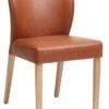 Chaise KULBY Cognac/chêne