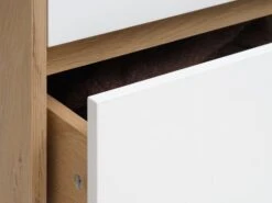 Armoire BILLUND 80x193 Blanc/chêne -Magasin De Meubles 185897