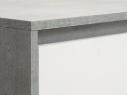 Armoire BILLUND 119x193 Blanc/béton -Magasin De Meubles 185901