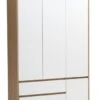 Armoire BILLUND 119x193 Blanc/chêne