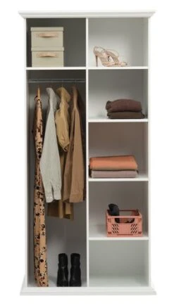 Armoire FREDENSBORG 96x200 Blanc -Magasin De Meubles 185936