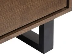 Royal Oak Buffet HORNBORG 2 Portes 3 Tiroirs Chêne Foncé -Magasin De Meubles 185991