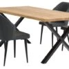 ROSKILDE L200 Table Chêne Naturel + 4 LUNDERSKOV Noir
