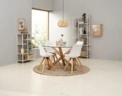 Étagère TRAPPEDAL 7 Tablettes Chêne/b. -Magasin De Meubles 186927