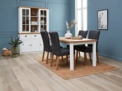 Buffet MARKSKEL 3 Portes Blanc/coloris Chêne -Magasin De Meubles 186936 2