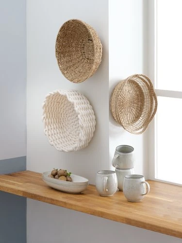 Panier BIRDAL Ø29xH12cm Blanc 2 Panier BIRDAL Ø29xH12cm Blanc – Image 2