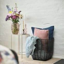 Panier BERGE L37xL37xH39cm Noir -Magasin De Meubles 189262